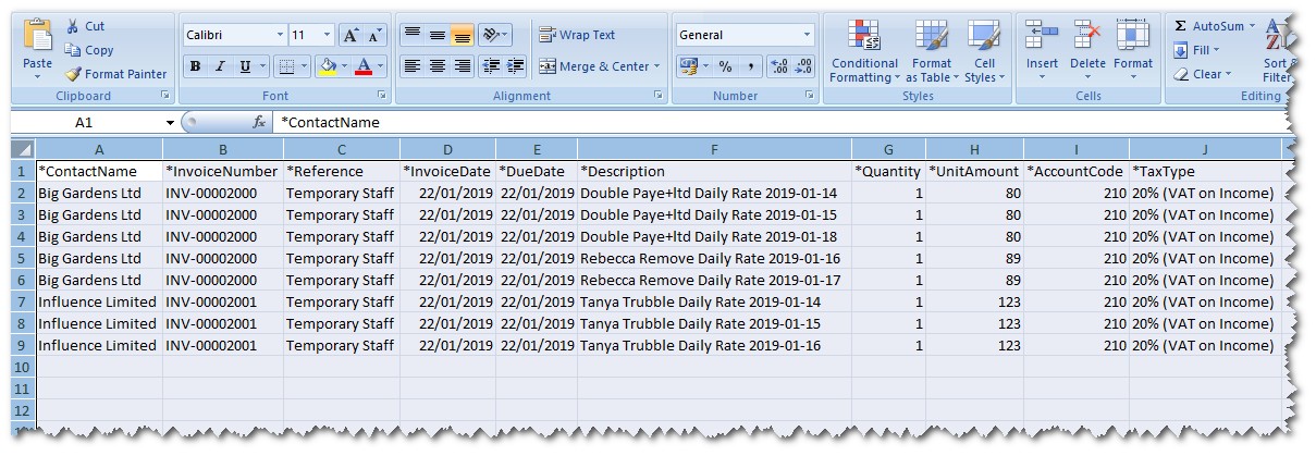 in xero customer sales report by v2 Invoice Export Date inc Xero  Format Custom